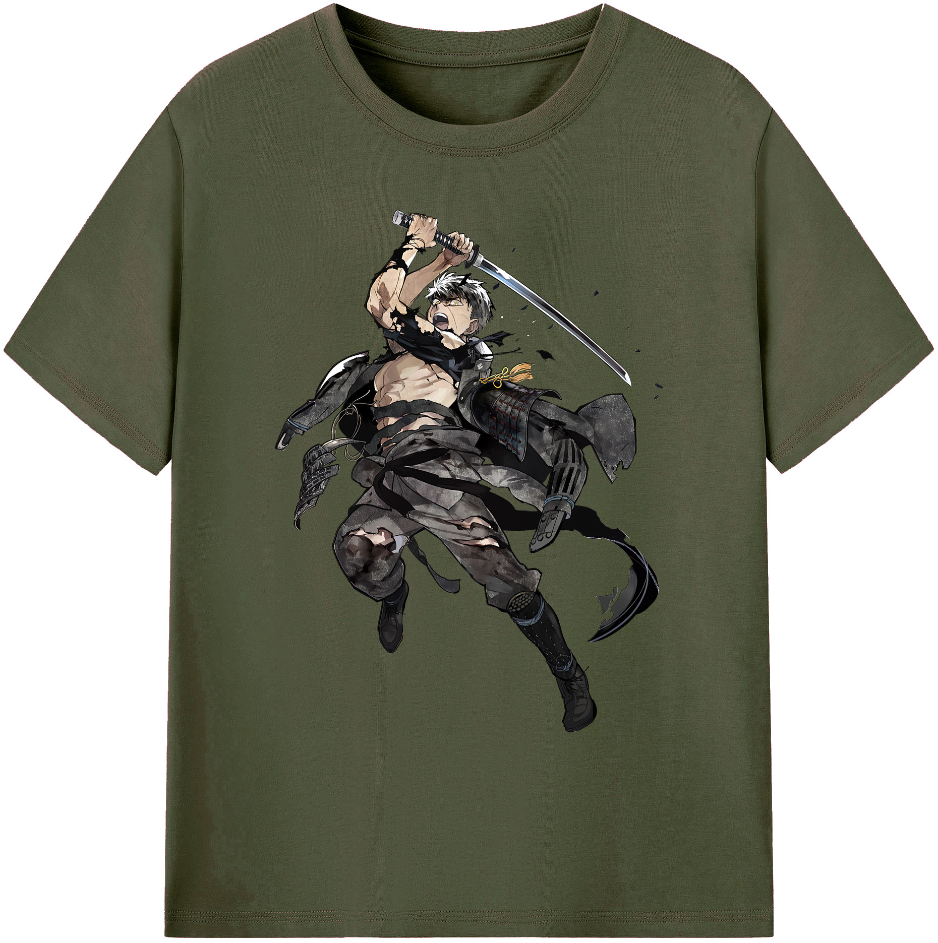 （画像用） 刀剣乱舞 Touken Ranbu 綿100％ メンズ半袖Tシャツ｜肌触りやわらか＆通気性